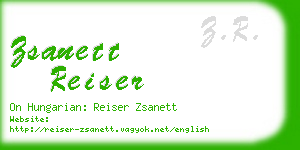 zsanett reiser business card